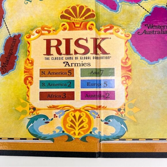 RISK Vintage Game Collection Edition Library Book Shelf Wood Box 2010 CO… - Picture 6 of 9